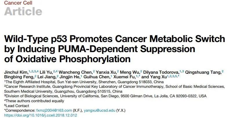 《Cancer Cell》上的相关研究