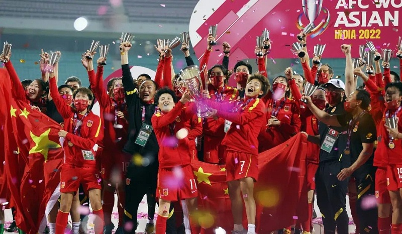 女足勇夺亚洲杯冠军